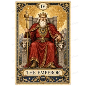 Major Arcana tarot card watercolor clipart preview 21