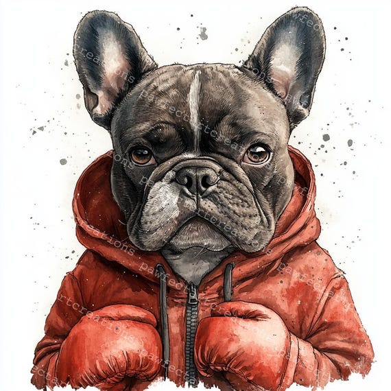ボクシングをする犬のクリップアート10選：ピットブル・ボクサーの