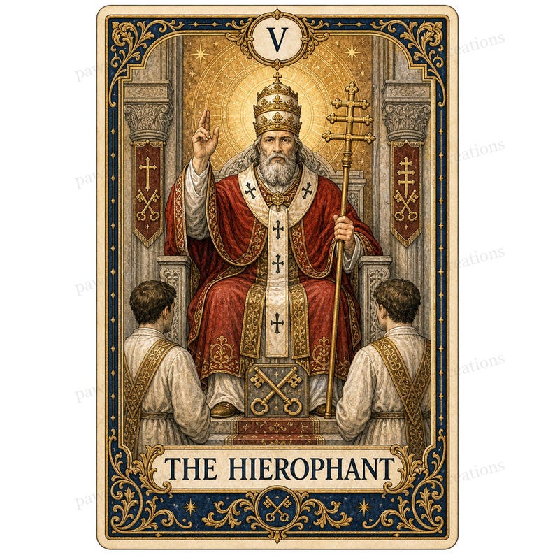 Major Arcana tarot card watercolor clipart preview 20