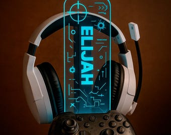 Headset Stand, Controller Stand, Headphone Holder, Controller Holder, Headset Holder, Personalized Headphone Stand, Headset Accessories