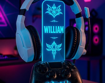 Soporte para auriculares, soporte para mando, soporte para auriculares, soporte para auriculares, soporte para mando, regalo para novio gamer