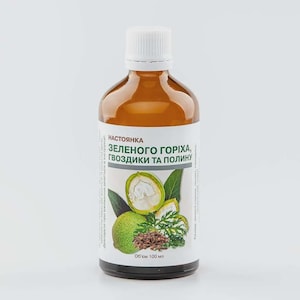 100 mltincture/extract from parasites - wormwood, green walnut husk, cloves, 3.38 oz