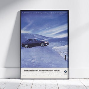 BMW M3 328i Poster Vintage Retro Classic Kunstdruck, Wanddekoration, Garagenkunst, BMW Liebhaber Auto-Enthusiastendekoration, Geschenk für Papa, Geschenk für Sohn