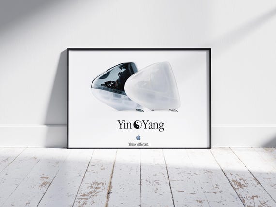 Apple Imac 2000 Vintage Poster Retro Tech Advert Art Print