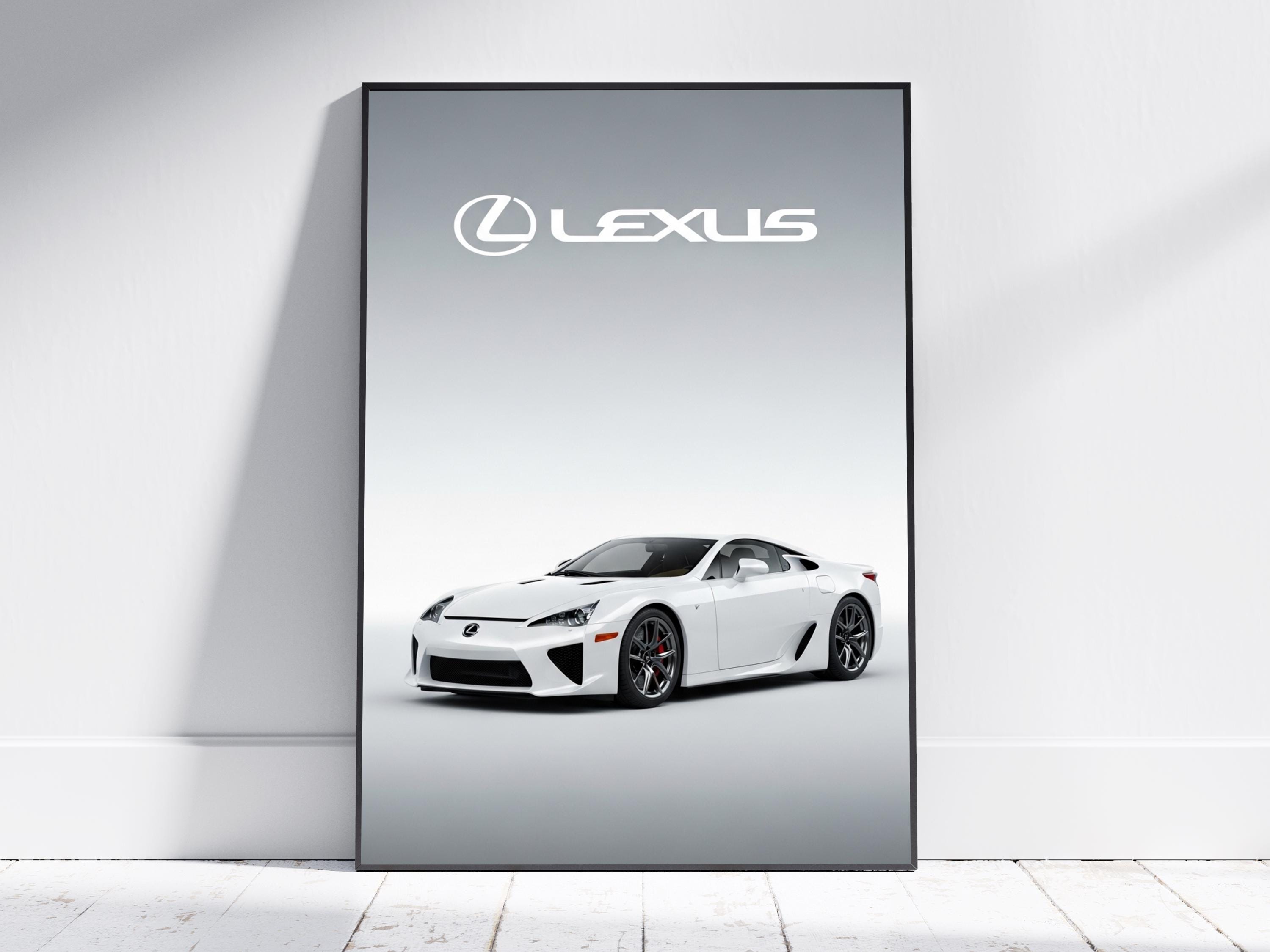 Lexus LFA Pearl White Poster – Contemporary Automotive Art