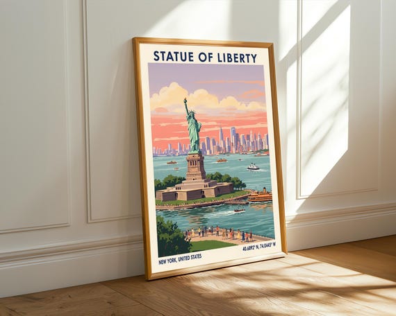 ニューヨーク旅行アートプリント - ヴィンテージNYCポスター、ホーム