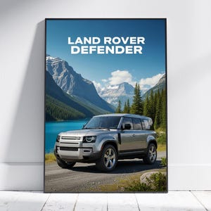 Land Rover Defender Art Print, Adventure Car Art, Vintage Automotive Decor, Perfect Gift for Landrover Car Enthusiasts