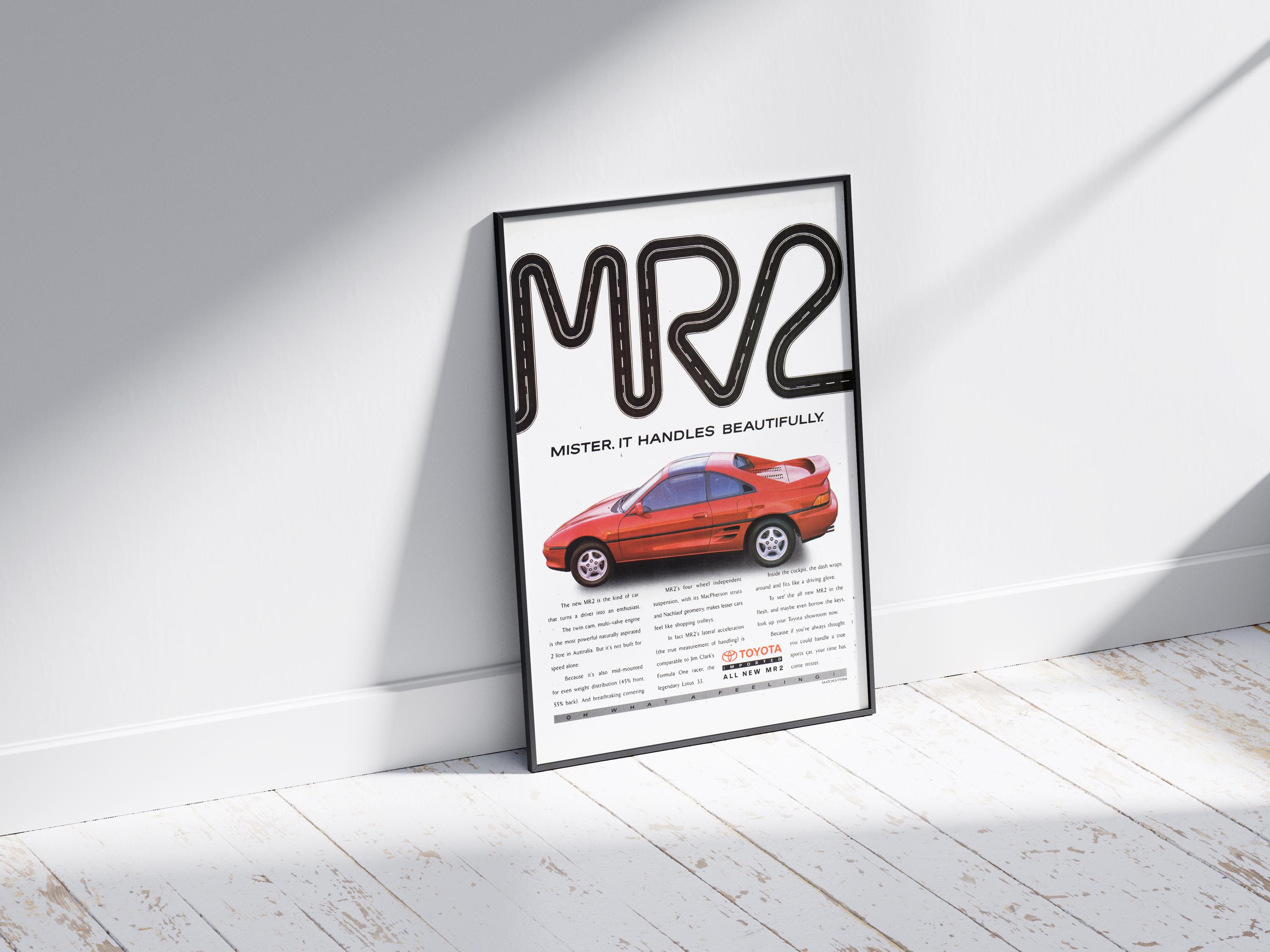 非売品外国製トヨタ MR2 宣伝プレス 写真 プロマイド スーパーカー