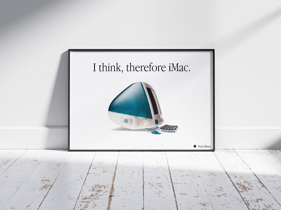 画像数増●美品【超希少フルセット】iMac G3 /当時ポスター/シール/etc Apple Imac 1998 Vintage Poster Retro Tech Advert Art Print