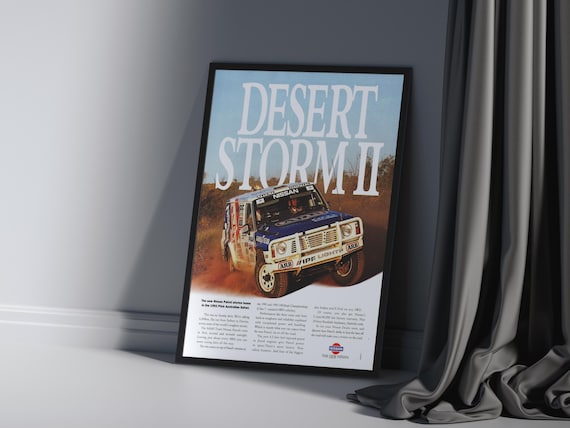 Nissan Patrol Poster Advert Vintage Retro Classic Art Print