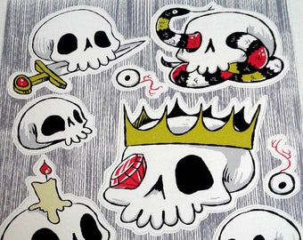 Skull Sticker Sheet