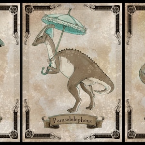 Black Friday / Cyber Monday Special Steamosaurus series 3 Trio of 5x7 prints