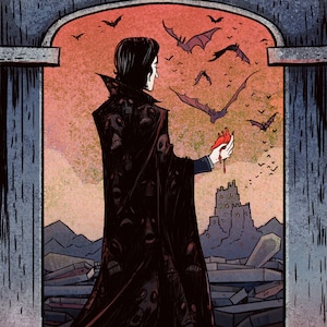 Dracula 8x12 inch lit poster