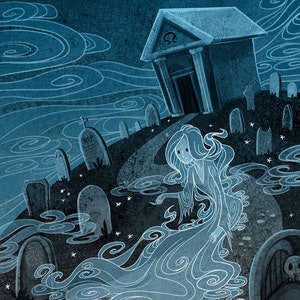 Cemetery Beckon 8x10 art print