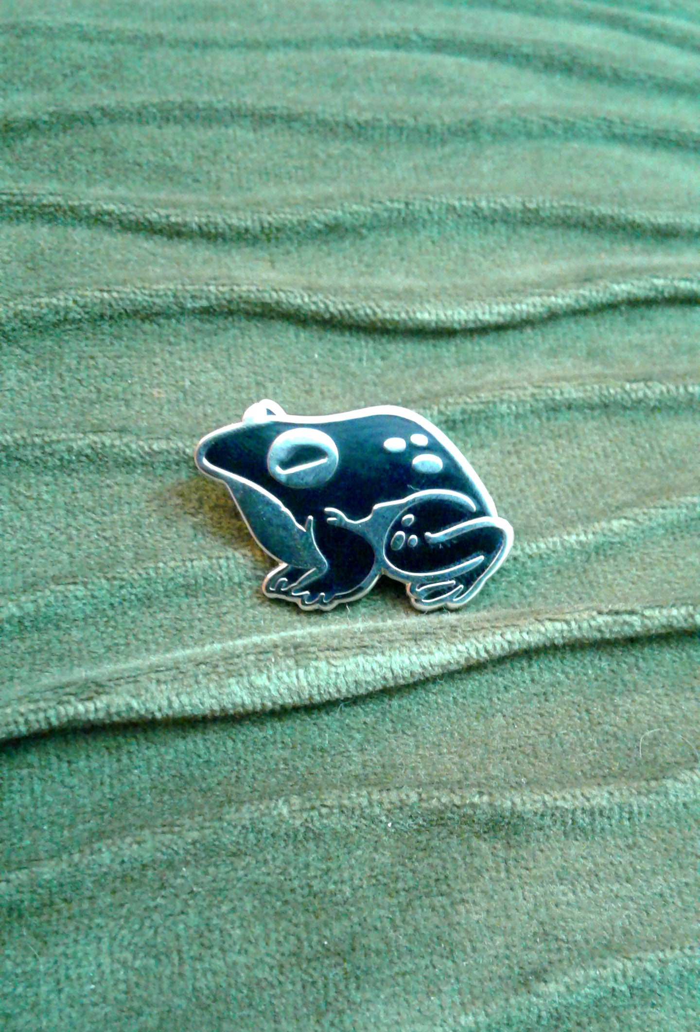 Toadally Cute Witch's Familiar Black Toad Enamel Pin Etsy Canada