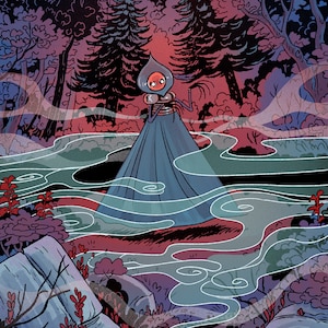 Who Is She Flatwoods Monster 8x10 inch art print