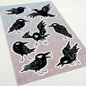 Sassy Crow Sticker Sheet