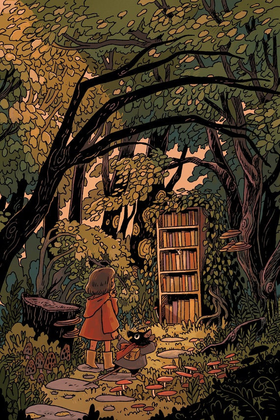 Words in the Woods 8x12 Inch Art Print - Etsy