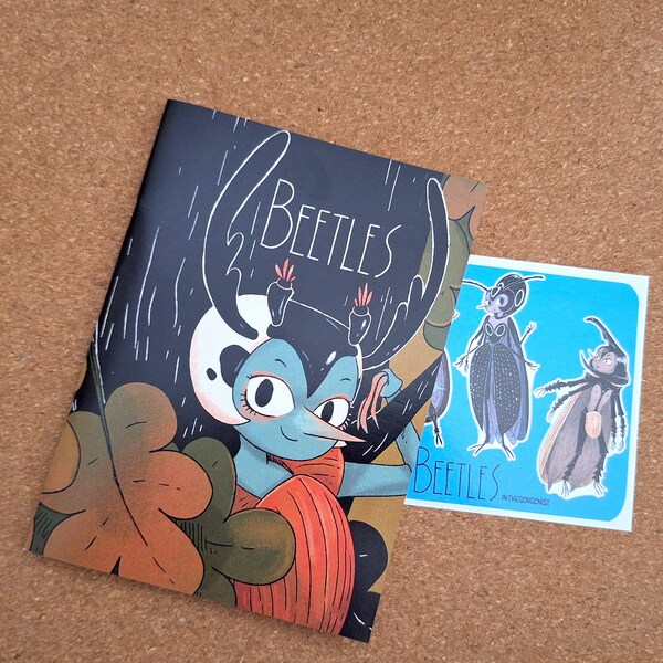 Beetle Fairies mini art book zine