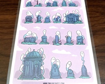 Tiny Graveyard Sticker Sheet