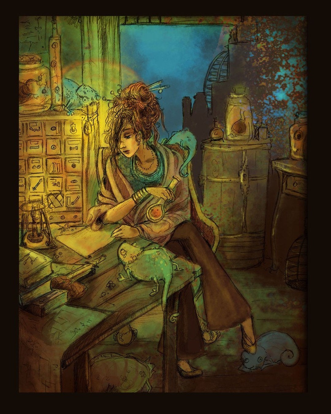 Midnight in the Laboratory Etsy