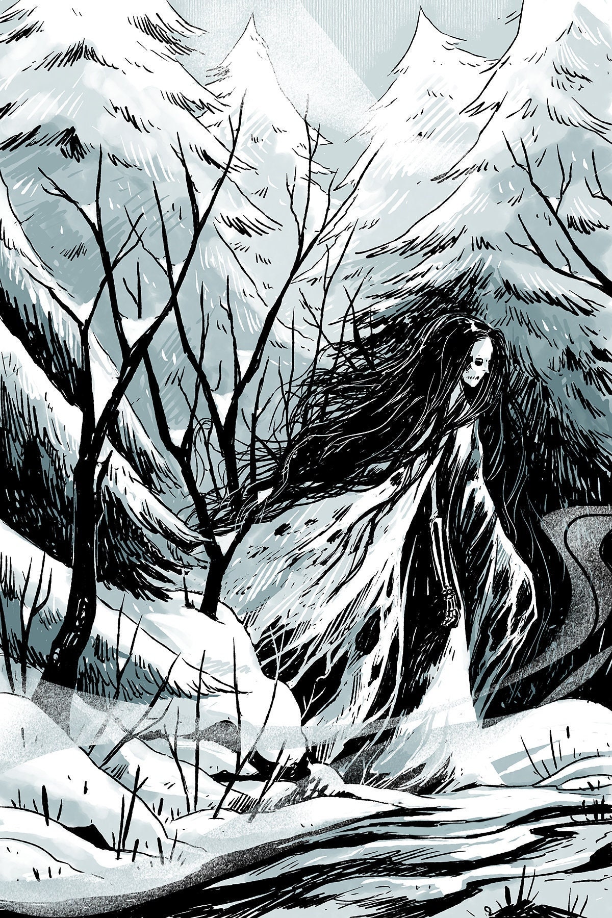 Spirit of Winter 8x12 inch art print