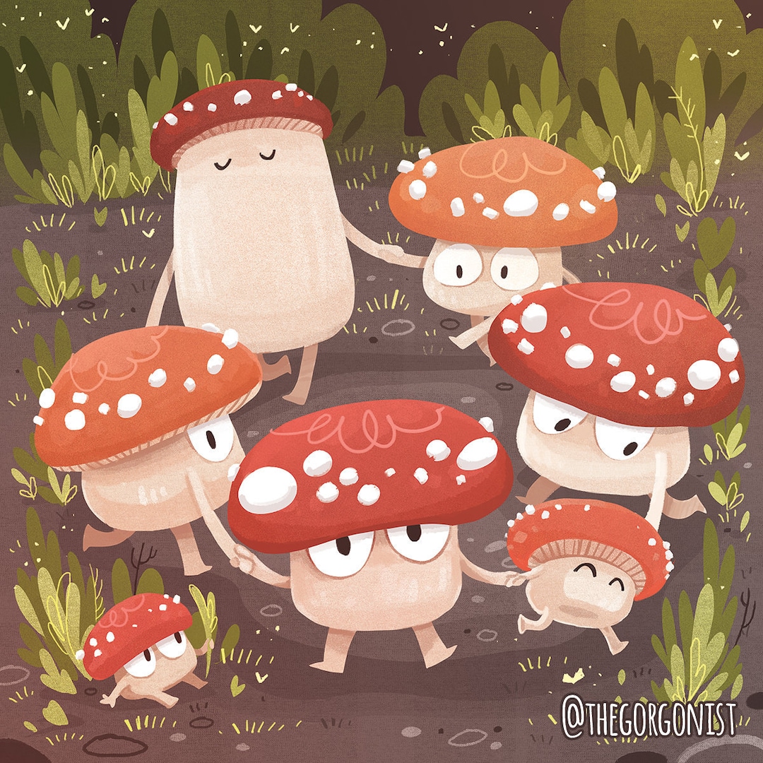 中田由絵 キャンバスアート Mushrooms#8 中田由絵 キャンバスアート