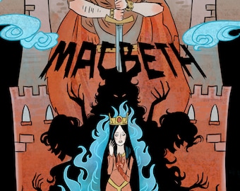 The Scottish Play -- 8x12 Macbeth literature mini poster