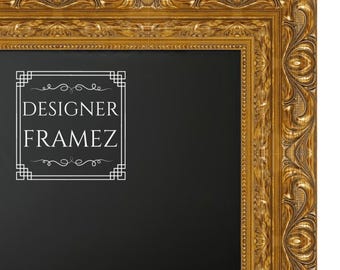 Gold Ornate Baroque TV Frame 4" Wide Custom Sized, Fits All Brands