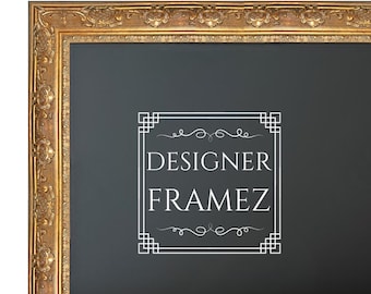 TV Frame Gold Ornate Baroque -2-1/2" Wide. Compatible with all TV Brands