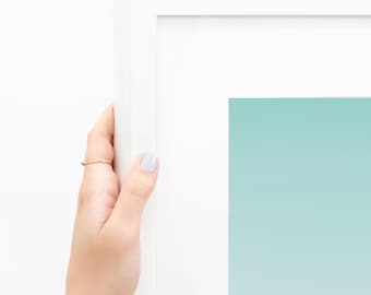 White Slim Wood Picture Frame-Made to Measure Custom Sizes-Acrylic, Mat, and Backing Options Available