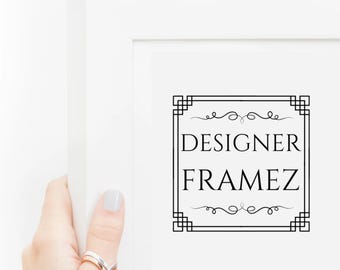 White Satin Solid Wood Picture Frame, Custom Made to Measure (Acrylic Option Available)