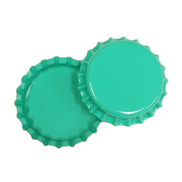 100 Aqua Green ON BOTH SIDES Bottlecaps Bottle Cap Bottlecap Caps Colored Embellishment Halloween Blank Craft