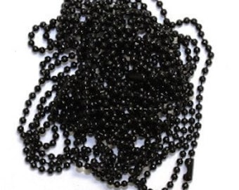 Ball Chain Necklace - 2.0mm bead x 18" long - 10 pcs