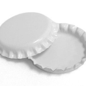 100 White ON BOTH SIDES Bottlecaps Bottle Cap Bottlecap Caps Colored Embellishment Halloween Blank Craft