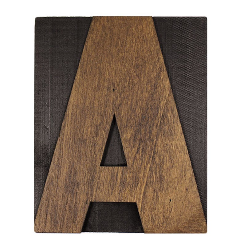 5 Inch Wooden Letter Press Block Replica bild 3