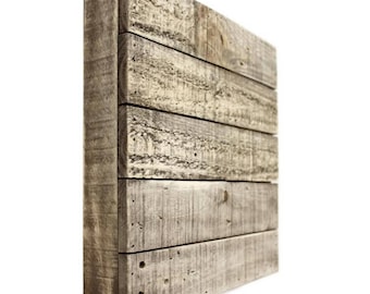 12x12 Reclaimed Wood Shadow Box Frame, Salvaged Rough Sawn Timber Pallet, Barnwood Blank Sign