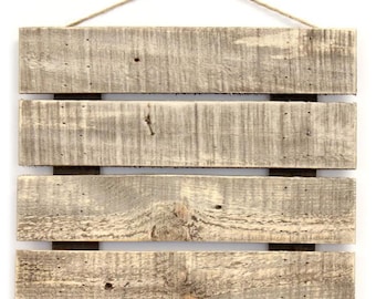 12x14" Reclaimed Wood Pallet, Salvaged Rough Sawn Timber, Barnwood Blank Sign