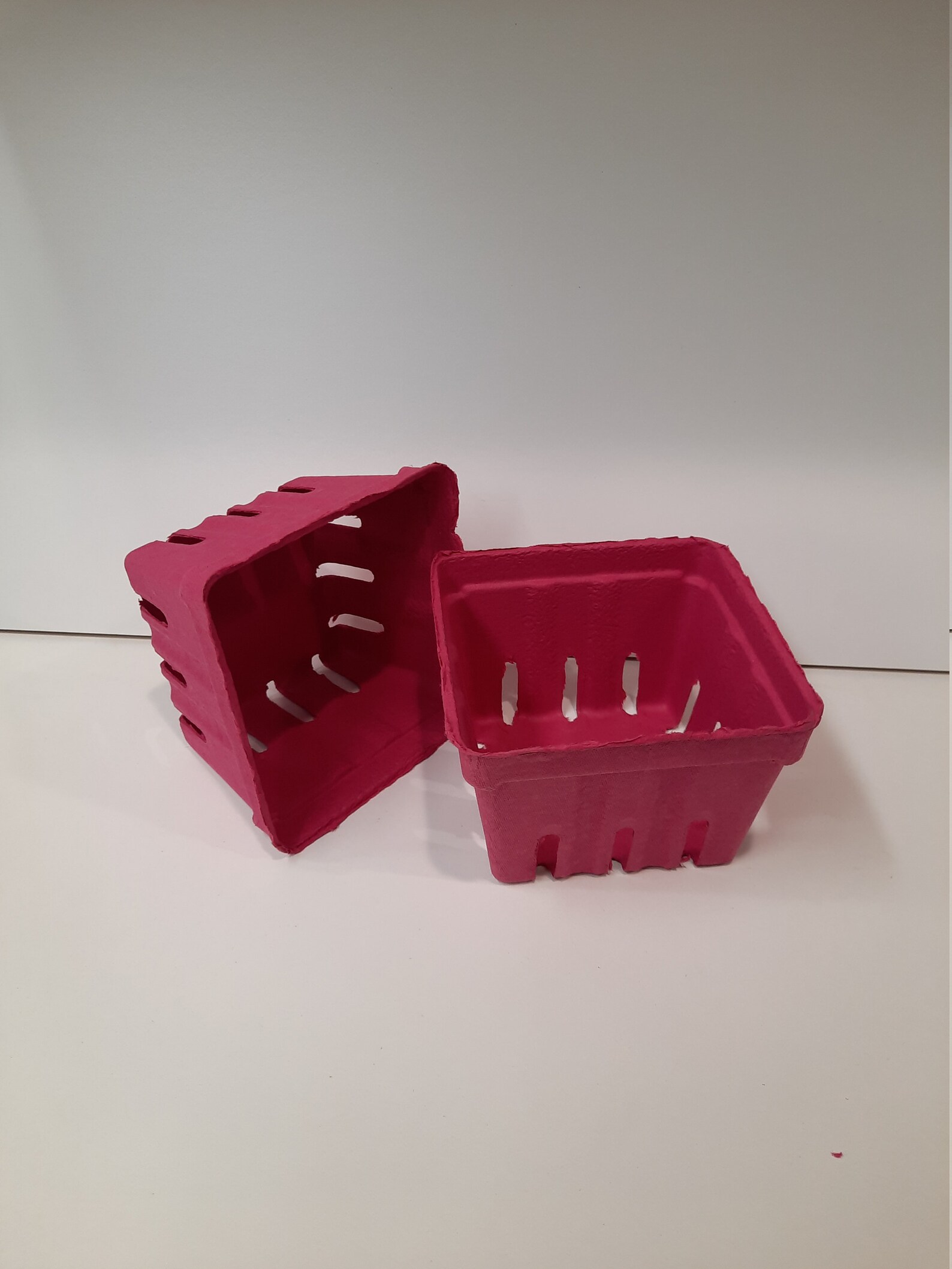 10 Pc Hot Pink Berry Basket Strawberry Baskets 1 Pint Size Etsy