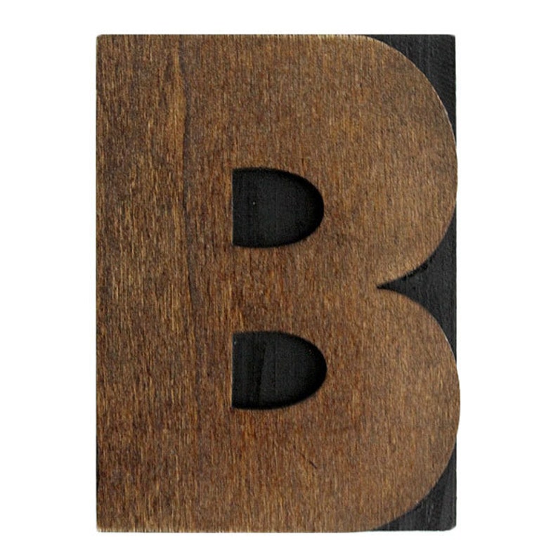 5 Inch Wooden Letter Press Block Replica bild 4