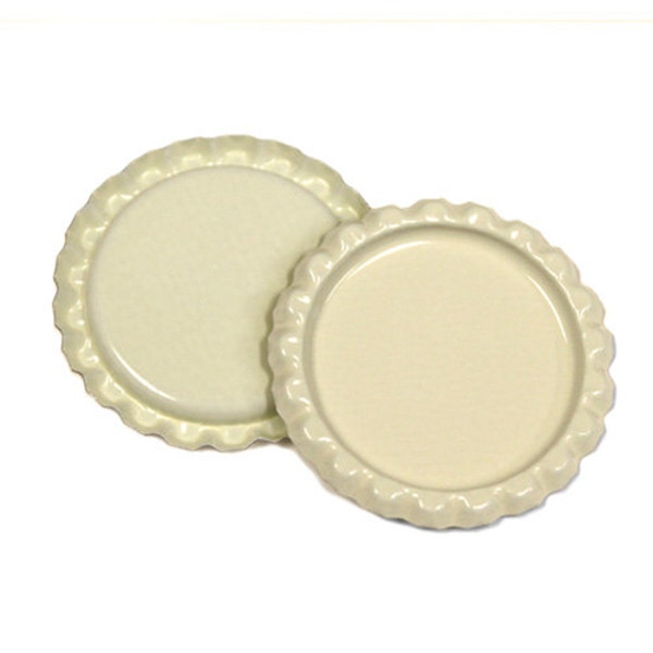 100 Flattened Cream ON BOTH SIDES Bottlecaps Bottle Cap Flat Bottlecap Caps Blank Smashed Silver Embellishment Craft