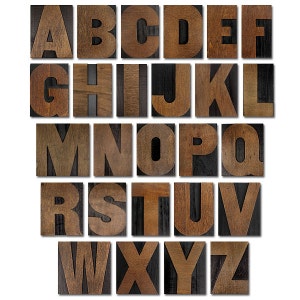 5 Inch Wooden Letter Press Block Replica bild 2