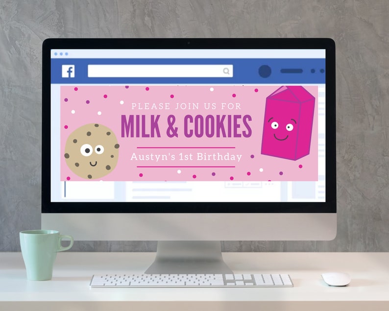 "He Is One Tough Cookie" 1st Birthday Decorations - 25pc Milk & Cookies Party Set