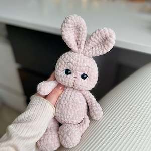 DIY Crochet Bunny Pattern – Amigurumi Rabbit Plush PDF – Quick & Easy Tutorial . ENG