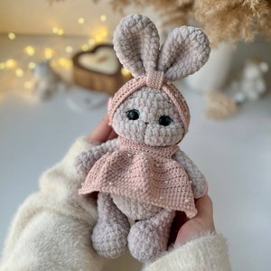 DIY Crochet Bunny Pattern – Amigurumi Rabbit Plush PDF – Quick & Easy Tutorial . ENG