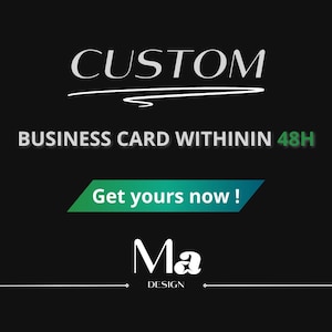 Cartão de visita personalizado em 48 horas. Design profissional, criativo, pronto para imprimir, comunicações personalizadas e de alta qualidade.