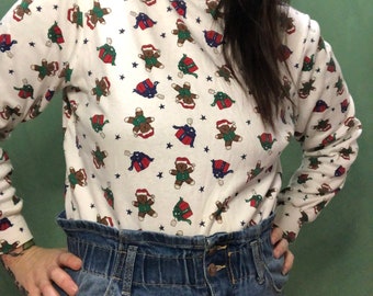 vintage christmas turtleneck