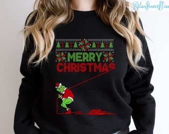 grinch i heart xmas sweater
