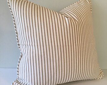 ticking pillow etsy