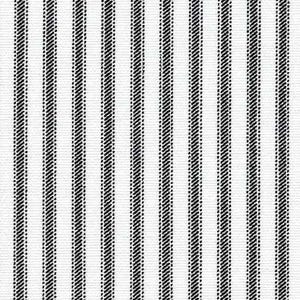 Puede incluir: Una tela textil con un patr&oacute;n repetitivo de rayas verticales. El dise&ntilde;o consiste en una alternancia de bandas blancas anchas y bandas negras m&aacute;s estrechas, compuestas estas &uacute;ltimas por finas l&iacute;neas diagonales con textura.